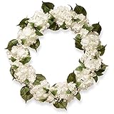 National Tree 32 Inch Floral Wreath with Cream Hydrangeas and Berries (RAS-SN191418-C1)【クリスマス】【ツリー】 