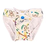 giminuoベビー 水着 おむつパンツ 水遊び用 スイムパンツ 赤ちゃん 幼児 スイムパンツ (S, ベージュ，サル柄)