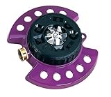 Dramm 15026 ColorStorm 9-Pattern Turret Sprinkler with Heavy-Duty Metal Base, Berry [並行輸入品]