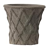 コンクリート製クラシックポット ローラン バスケット 19cm 植木鉢