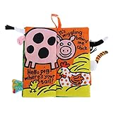 【ノーブランド品】フランネル製　柔らかい　布帳　かわいい　尾　動物の柄　折り畳み式　 洗える　赤ちゃん　知育玩具　教育玩具　贈り物　全９パタン - 農場の動物