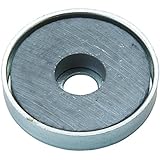 TRUSCO キャップ付フェライト磁石 外径46mmX厚み4.7mm10個入り TFC46RA10P