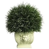 Nearly Natural Potted Grass w/White Vase (Indoor/Outdoor) by Nearly Natural