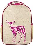 SoYoung Raw Linen Toddler Backpack, Pink Fawn by SoYoung