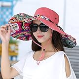 Hatrita-J ビーチ帽子の女は日焼けして、紫外線の海の海辺の観光の海辺で観光する太陽の帽子を防ぐ e
