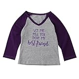 (プタス)Putars ベビー服 子供服 Tシャツ 女の子 長袖 ラグラン袖 パープル 可愛い 秋 冬 スポーツ 運動会 旅行 記念日 プレゼント 18ヶ月-5歳