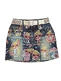 (ヒステリックミニ) Hysteric Mini Like a Denim Viscotex TATTOO総柄デニムスカート 120cm