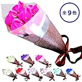 Felimoa 枯れない 花 ソープ フラワー 母の日 バレンタイン ホワイトデー 入学 卒業 誕生日 結婚記念日 お祝い プレゼント 花束 ブーケ (ローズレッド)