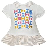 2016年 夏物 UZUCHAT ウズチャット 天竺 布帛切替 半袖Ｔシャツ UZULAND ウズランド アイボリー◇90cm