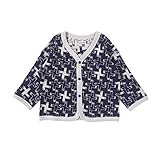 ホッペッタ Hoppetta リバーシブルカーディガンとり ネイビー×杢グレー 80㎝ 58954