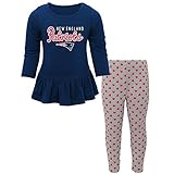 New England Patriots NFL Toddler Girls " Tinyトレーナー"長袖&パンツセット
