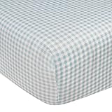 Kidsline Who's At The Zoo Fitted Sheet, Honeycomb, Blue by KidsLine