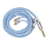 Yinyoo イヤモニ アップグレードケーブル mmcx 4.4mm YYX4745 高純度 銀メッキ 16芯 ヘッドフォン 交換用ケーブル バランス イヤホン リケーブル hi-fiオーディオ イヤフォン ケーブル z1r/ XBA-Z5/XBA-A3/XBA-A2/XBA-H3/XBA-H2等に対応（シルバー・mmcx4.4ｍｍ）