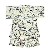 甚平スーツ 和柄 定番 キッズ 男の子 子供 日本製 夏物 七夕 夏祭り j-71572 95cm オフ