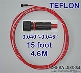 CHNsalescom PTFEライナー15フィートリンカーンTweco MIG溶接ガンワイヤーサイズ0.040 "-0.045"