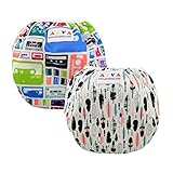 ALVABABY 赤ちゃん 防水 水着 再利用可能 スイム布 水遊び用 おむつ 可愛い スイムパンツ 2枚セット SW-H001002-JP