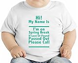 Hi My Name Is Slogan オーガニックベビーTシャツ 12 - 18 Months
