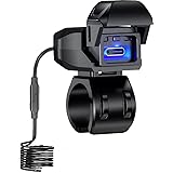Kaedear(カエディア) バイク USB電源 防水 バイク専用 USB スマホ 充電 USBポート SAE DC 12V ヒューズ 電源スイッチ. イルミネーション 蓋連動スイッチ アダプター一体構造 SAEコネクター 夜間視認性 整備性良し 超