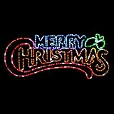 電光ホーム イルミネーション モチーフ ライト メリークリスマス 65×150cm