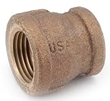 Threaded Reducing Red Brass Coupling-1/2X3/8 BRASS COUPLING (並行輸入品)