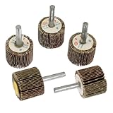 uxcell マウント　フラップ ホイール シャンク 研磨剤 　研磨材 ヘッド直径30mm 5個セット