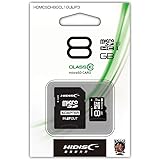 HIDISC microSDHCカード 8GB CLASS10 UHS-1対応 SD変換アダプタ/ケース付き HDMCSDH8GCL10UIJP3