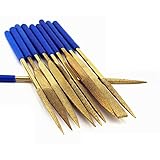 TMKSK ダイヤモンドヤスリセット 10本組 精品镀钛合金ヤスリ