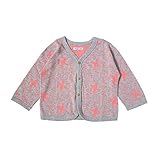 ホッペッタ Hoppetta リバーシブルカーディガンとり 杢グレー×コーラルピンク 80㎝ 58944