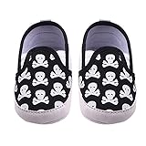 PUERI ベビーシューズ　ベビー靴　子供シューズ スカルプリント　キャンバス　ハンサム　ファション　柔らかい 滑り止め　女の子　男の子