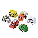 Per Toy Carsギフトパック6pcs Pull Back Cars Vehicles Toys for Baby Boys