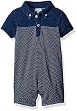 Splendid Baby Indigo Collared Romper Dark Stone Stripe 12-18 Months [並行輸入品]