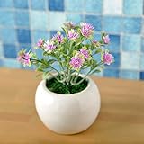 観葉植物 ミニ インテリア グリーン 造花 観葉植物 卓上観葉植物 かわいい ミニ 卓上ポット (ラベンダー)