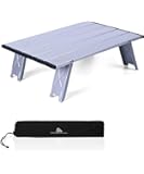 iClimb 折りたたみテーブル キャンプ テーブル アウトドア テーブル ロールテーブル コンパクト アルミ製 軽量 ミニテーブル キャンプ用品 耐熱 防酸化処理 つや消し 収納袋付き