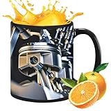 Evnbhgyu 機械式コーヒーマグ 男性用機械式マグ - エスプレッソカップコーヒーマグ - エスプレッソカップ面白いドリンクカップ 機械