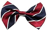 Nice Days（ナイス　ディズ）　ベビー キッズ 用 蝶ネクタイ パーティー結婚式 フォーマル に　調整可能 (20ネービーワインレッド)