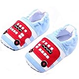 ELee Baby Toddler Cartoon Animal Soft-sole Non Slip Crib Shoes Indoor Slipper for Pre-Walkers (9-12M