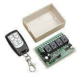 ランフィー　12V 4CHチャンネル433MHZワイヤレスリモートコントロールスイッチ