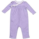 Ralph Lauren(ラルフローレン) サイドスナップボーダー柄ワンポイントカバーオール(Lavender) 6M(3-6ヶ月) [並行輸入品]