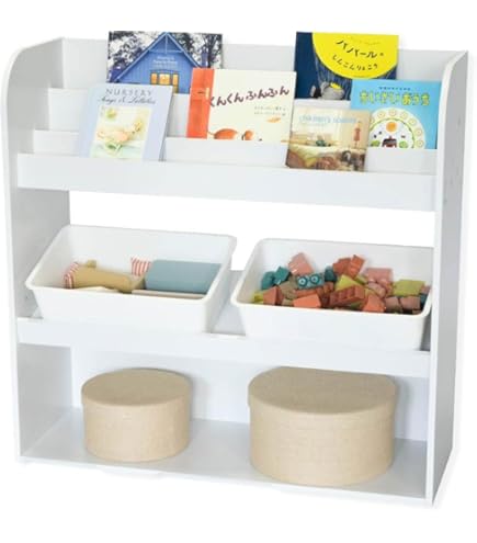 Amazon.co.jp: 木遊舎(MOKUYUSYA) 絵本棚【完成品】天然木製ひのき材