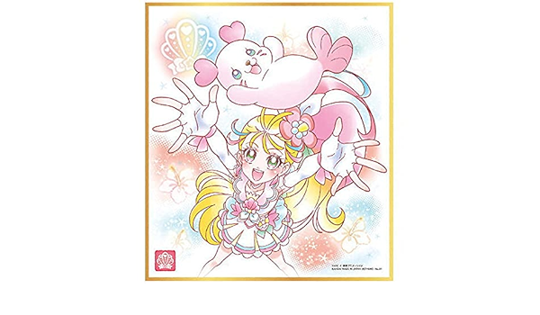 Amazon プリキュア 色紙art5 1 くるるん With キュアサマー 単品 色紙のみ お菓子は付属しません 通販