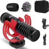 Movo VXR10-PRO カメラ用外付けビデオマイク ライコートリラショックマウント付き コンパクトショットガンマイク DSLRカメラ・iPhone・Androidスマホ対応 バッテリーフリーカメラマイク