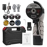 KKnoon コードレスアングルグラインダー 7000RPM 電動ミニグラインダー 16.8V 2000mAhバッテリー2個付