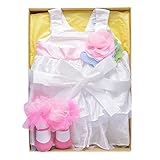 (マッドパイ)mud pie　アイボリードレス＆ソックスセット 9-12M