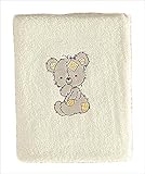 ベビーベットシーツ 赤ちゃん用 小さいサイズ タオル生地 シンプル くま柄 ベージュ