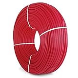 lovshare Pexチューブ4サイズEVOH Pex配管o2酸素バリア配管Pexチューブ レッド PEX Tubing