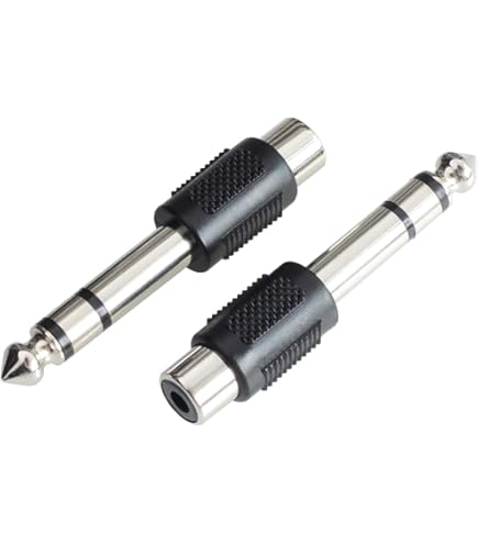 Amazon | KAUMO RCAメス 6.35mmモノラルプラグ 変換プラグ フォーン