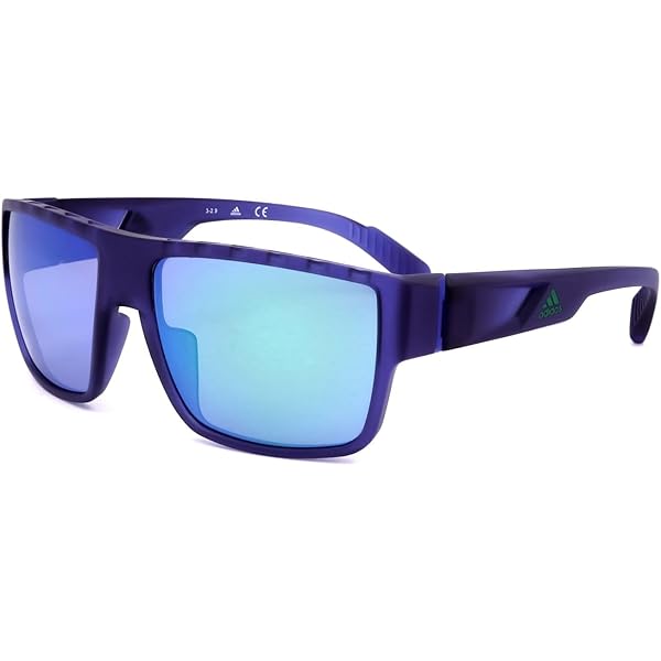 Amazon | Adidas SP0006 26G Sunglasses Men's Crystal/Orange Mirror