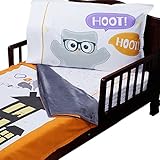 3pc RoomCraft Halloween Boo Buddies Toddler Bedding Set Holiday Blanket Sheet and Pillowcase Set by 