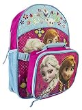 Disney Frozen Girl's Backpack with Detachable Lunchbox Set [並行輸入品]