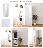 ロッカータイプ ブレザー箪笥 幅595×高さ1800mm 木製 ホワイト色